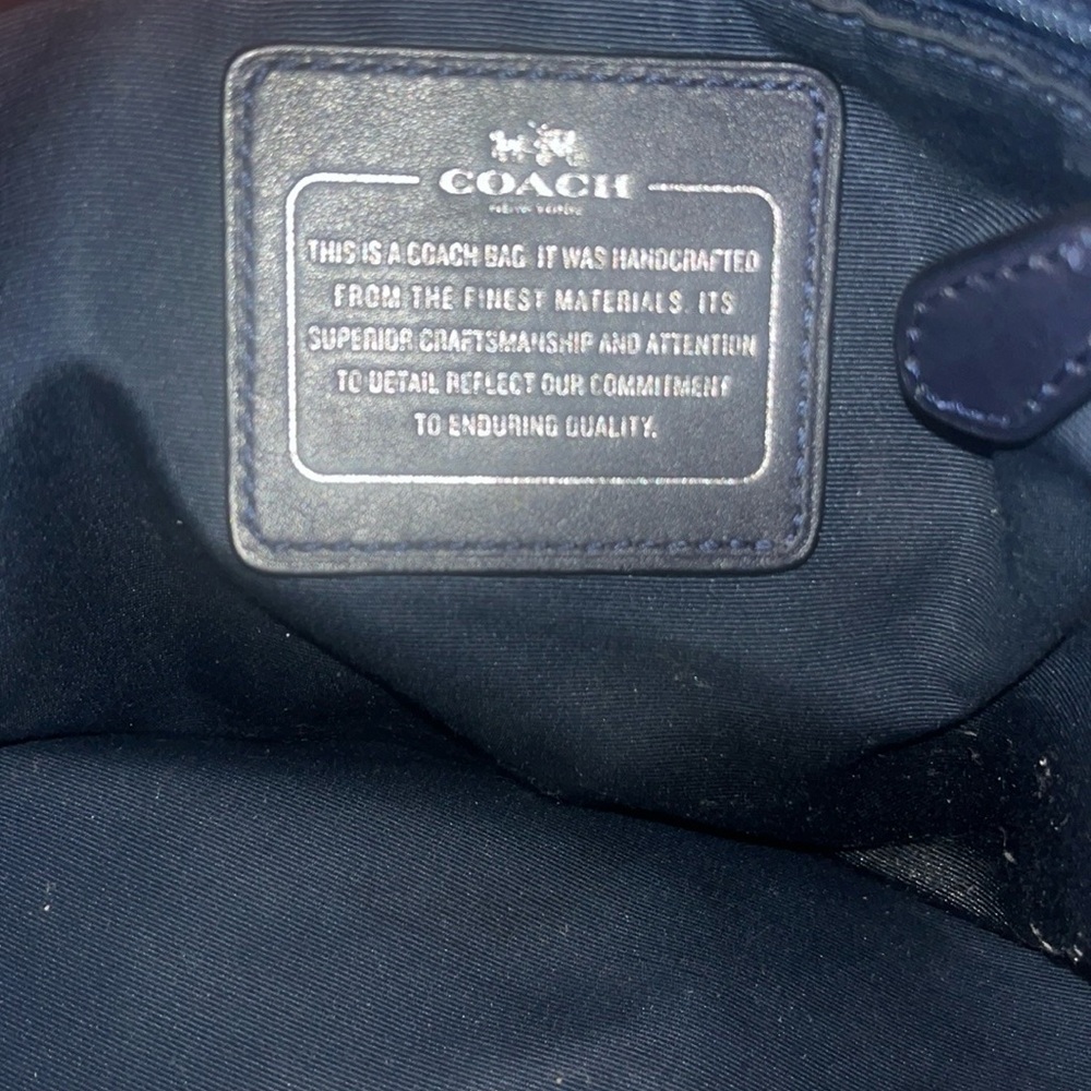 Coach Blue Python Embossed Purse - image 4